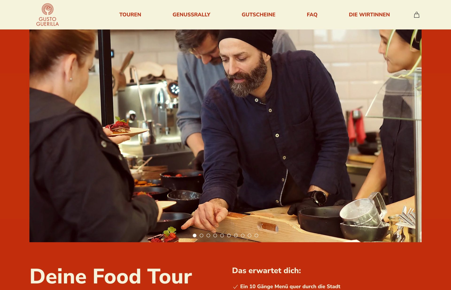 Webseite Gusto Guerilla